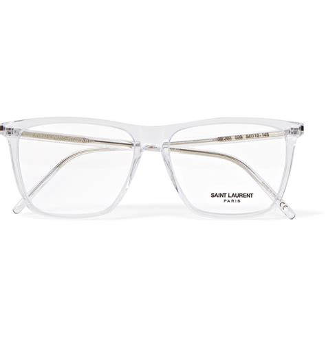 yves saint laurent clear frame glasses|saint laurent glasses frames metal.